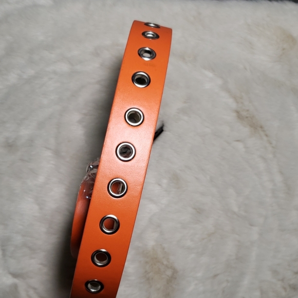 Orange Genuine Leather Variable size belts - Picture 2 of 8
